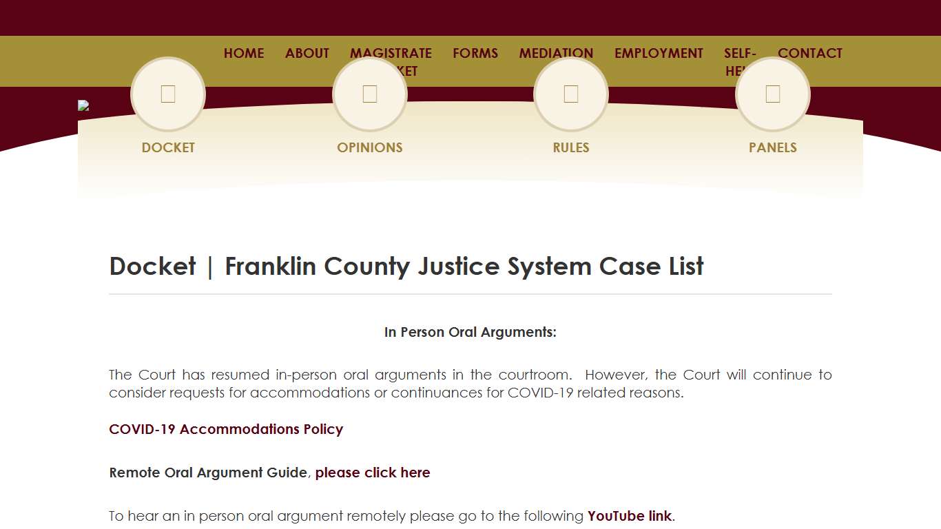 Docket - 10th District Court of Appeals