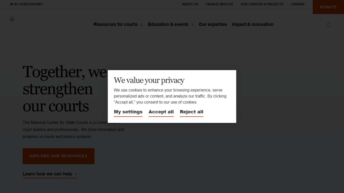 Driving innovation in justice National Center for State Courts